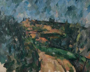 Curva della strada in cima al Chemin des Lauves