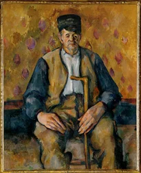 Contadino seduto (olio su tela)