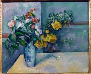 Fiori in vaso (olio su tela)