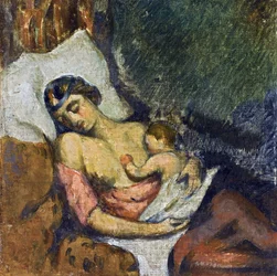 Hortense che allatta Paul