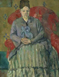 Madame Cézanne in una poltrona rossa