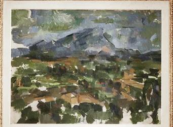 Mont Sainte Victoire visto da Les Lauves (olio su tela)