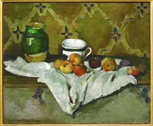 Nature Morte avec pot, tasse et pommes, Stillife con pentola, tazza e mele (dipinto)