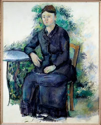 Ritratto di Madame Cezanne in un giardino