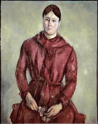 Ritratto di Madame Cézanne in abito rosso