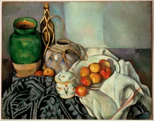 Natura morta con mele (olio su tela)