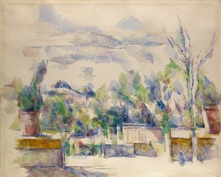 La terrazza del giardino a Les Lauves