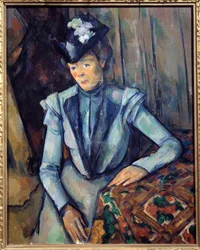 Donna in blu
