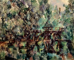 Un ponte su uno stagno, c1898