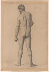 Nudo accademico visto di spalle