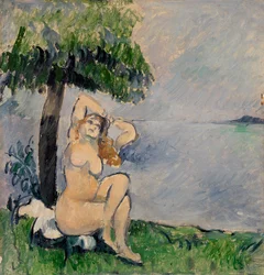 Bagnante al bordo del mare