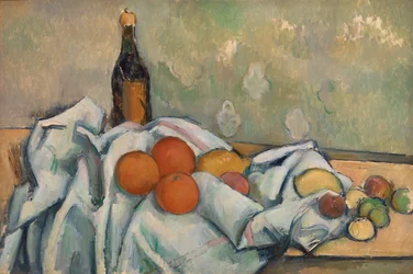 Bottiglia e frutta