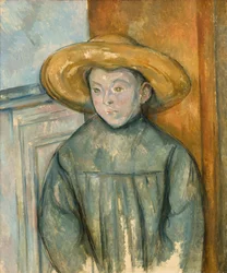 Ragazzo con cappello di paglia