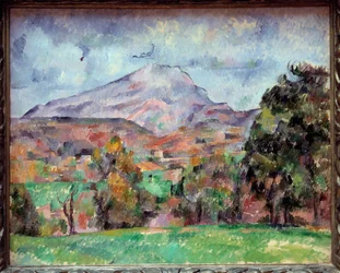 La montagna Sainte Victoire. Dipinto di Paul Cézanne, XIX secolo. Ginevra, Museo di Arte e Storia