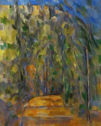 La strada tortuosa nel bosco