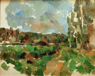 Paesaggio sul bordo di un fiume