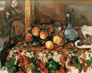 Pesche, caraffa e personaggio