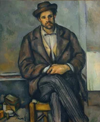 Contadino seduto