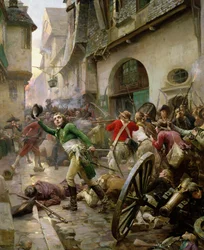 Henri de La Rochejaquelein (1772-94) alla battaglia di Cholet, 17 ottobre 1793