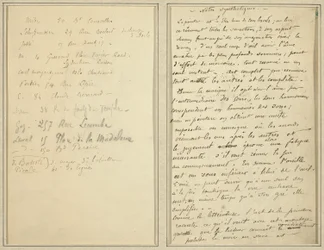 Lista degli Indirizzi; Pagina del Manoscritto (recto)