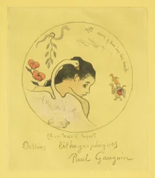 Progetto per un piatto di porcellana, 1889