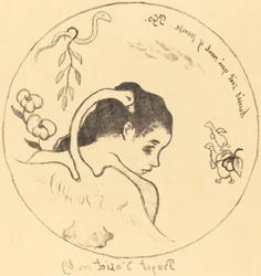 Progetto per un piatto di porcellana, 1889