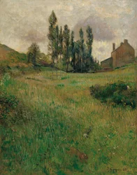 Cani che corrono in un prato, 1888