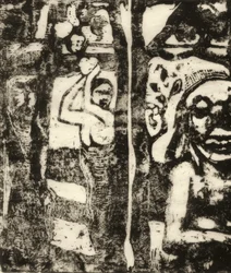 Donna che raccoglie frutti e Oviri