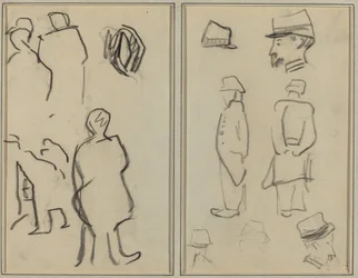 Studi di figure; Studi di soldati [verso]