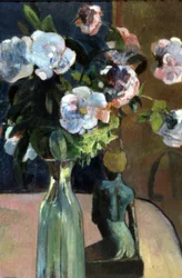 Francese: Nature morte à la statuette, ou Roses et statuette Roses and Statuette