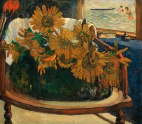 Tedesco: Tournesols sur un fauteuil Girasoli su una poltrona