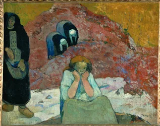 Vendemmia ad Arles - miseria umana (olio su tela)