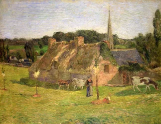 Campo di Lollichon e la Chiesa di Pont-Aven, 1886