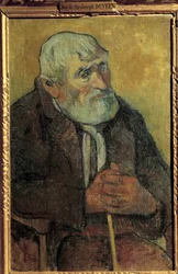 Vecchio con bastone di Paul Gauguin (1848-1903) 1890