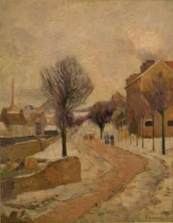 Sobborghi di Parigi nella neve
