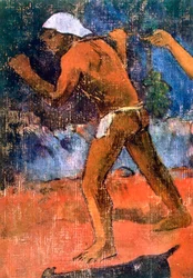 Scena di vita tahitiana (dettaglio)