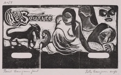 Serie Tahitiana e Noa Noa, Il sorriso (xilografia)