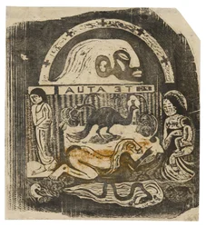 Te atua (Il Dio), dalla suite di stampe su blocchi di legno di epoca tarda