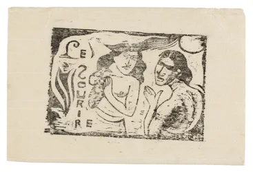 Due donne che chiacchierano, testatina per Le Sourire
