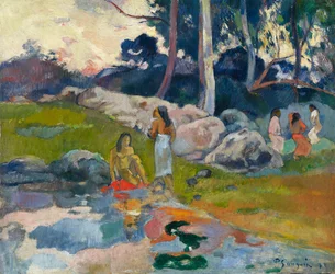 Donne sulle rive del fiume, ca. 1892