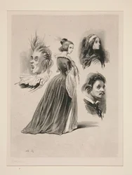 (FEUILLE DE CROQUIS.)