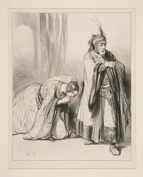 (La giovane principessa) Dovrò spirare dal dolore ai vostri piedi, Signore...