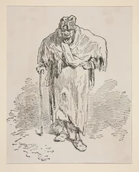 Vecchia mendicante
