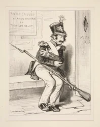 Achille Coqueron, cacciatore volontario della 2eme, reve qu