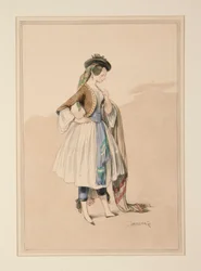 Costume di Gavarni, eseguito da Moreau