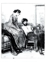 In prigione per debiti a Clichy, c.1830-40