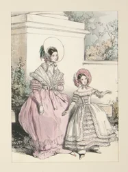 LUGLIO 1838. Abito in mussola di Surat.