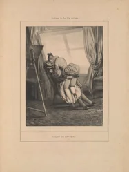 Lezione di paesaggio, dalla serie Scene di vita intima