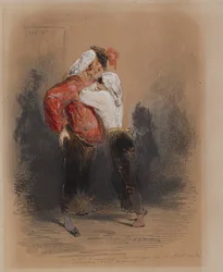 Uomo e donna in costume