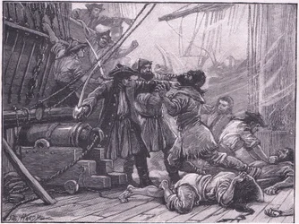 Navi da taglio catturano una nave di contrabbando americana